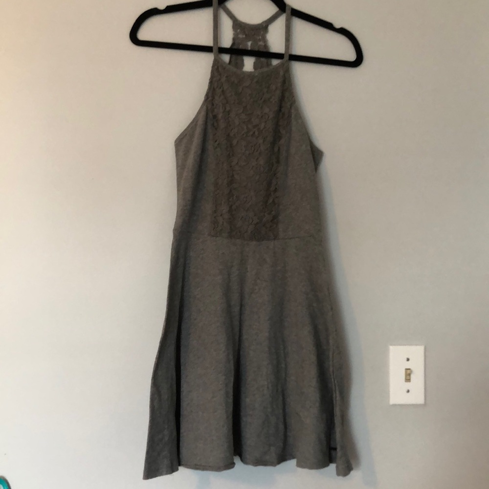 Gray Lace Dress